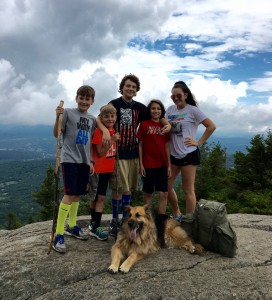 Kids on Stowe Pinnacle